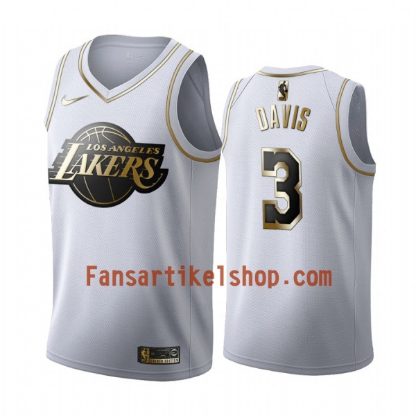 NBA Los Angeles Lakers Trikot Anthony Davis 3 Nike 2019-2020 Weiß Golden Edition Swingman - Herren